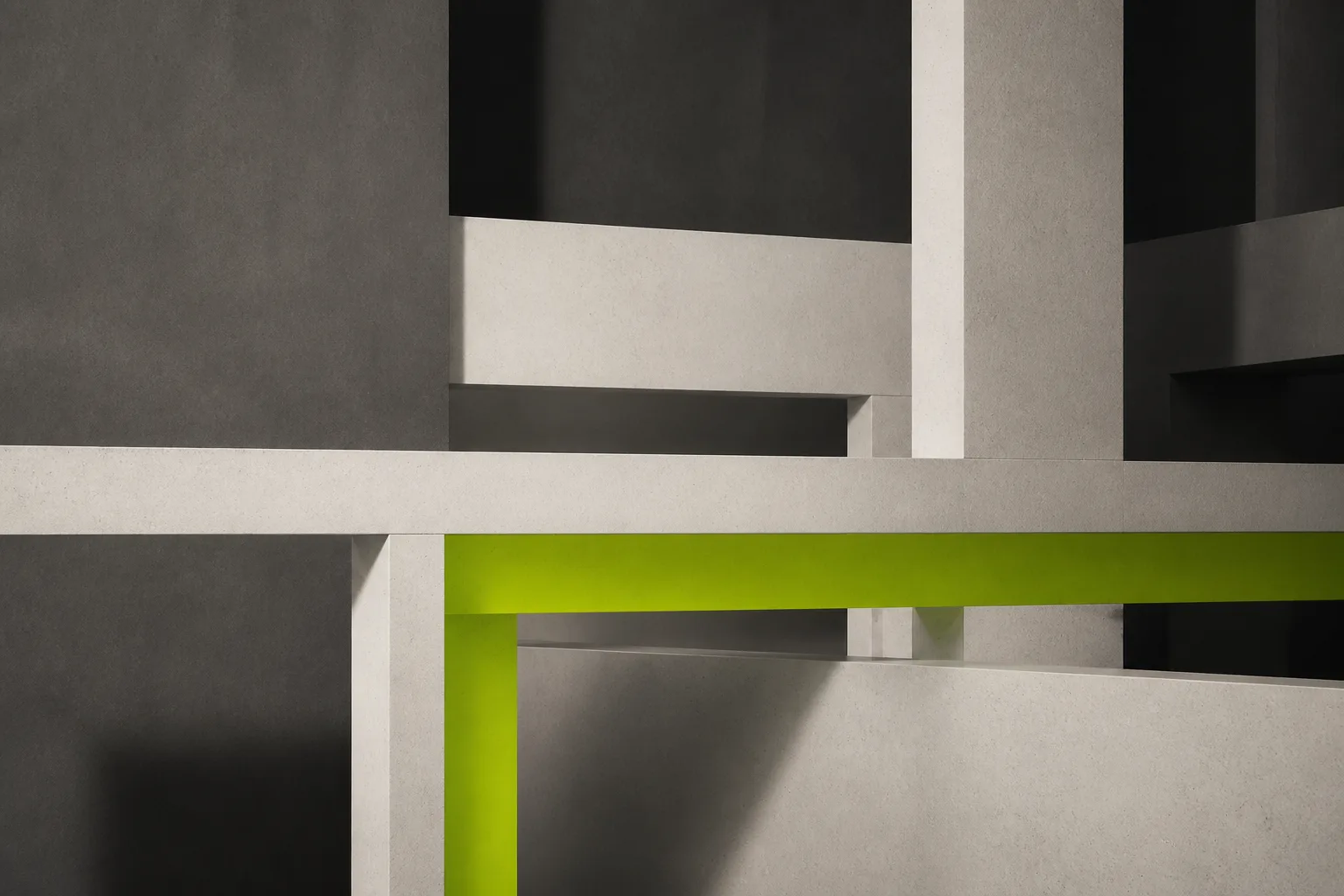 Abstract grid with a highlighted path suggesting a planned URL structure.