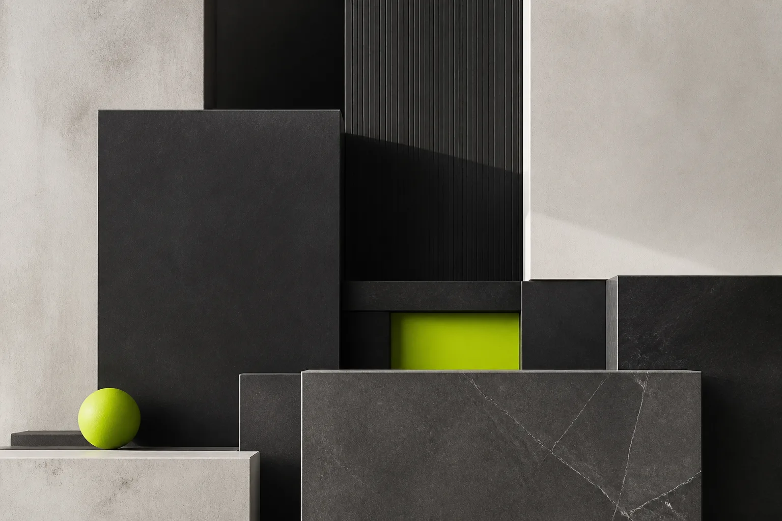 Abstract layered shapes suggesting a structured cost breakdown with hidden layers.