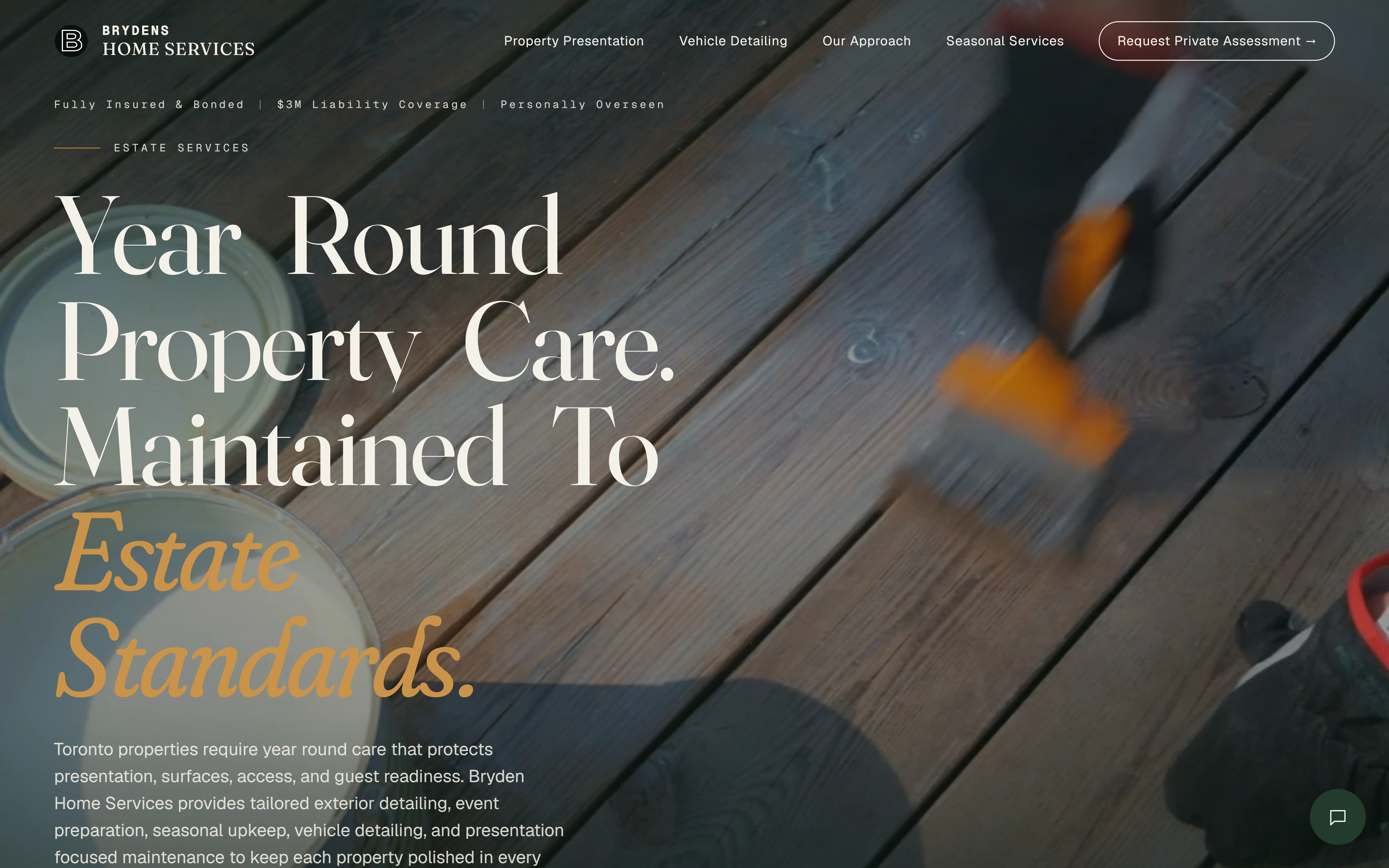The Brydens Home Services website